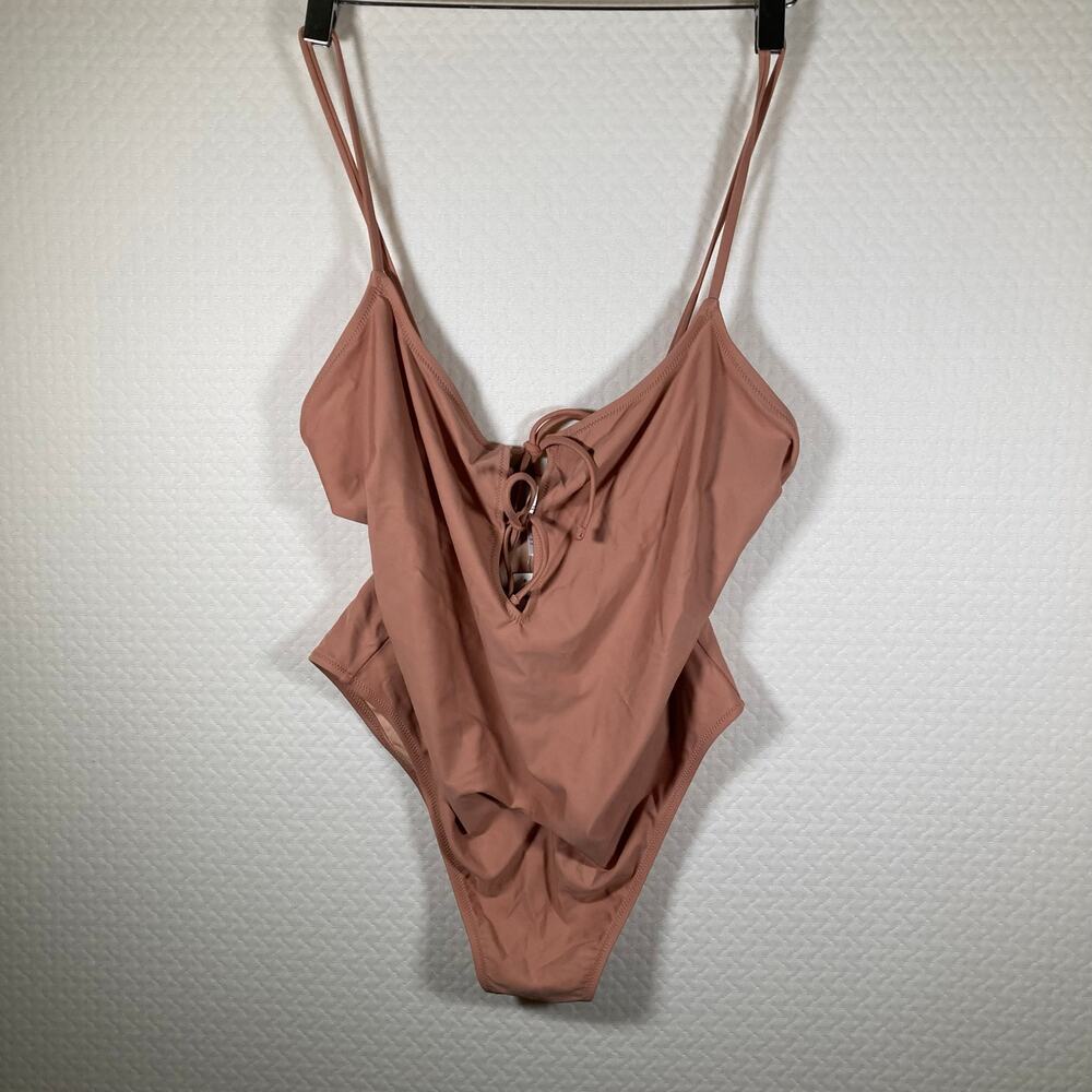 NWT Madewell Second Wave Tie-Front Swimsuit size L